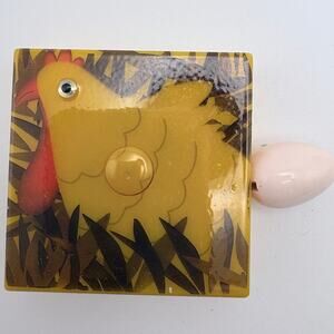 Vintage Bakelite Style Chicken and Egg Measuring Tape